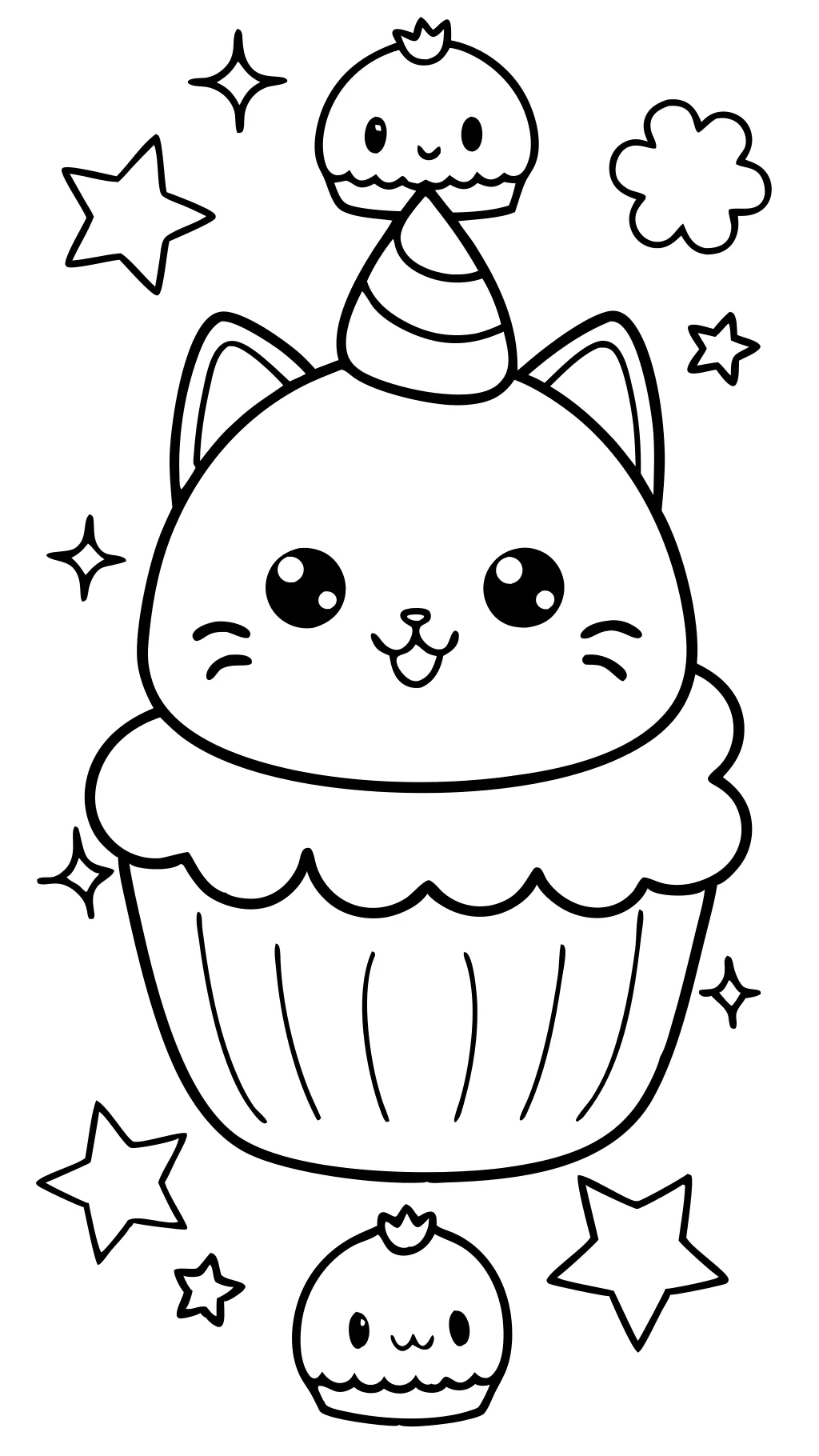 cute kawaii drawings coloring pages